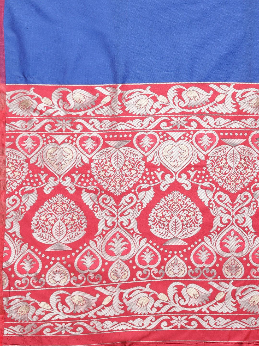 Royal blue color New Look bollywood Banarasi silk saree