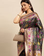 Green Color Designer Patola Saree Woven design and Heavy Look Designer Pallu-Special Wedding collection