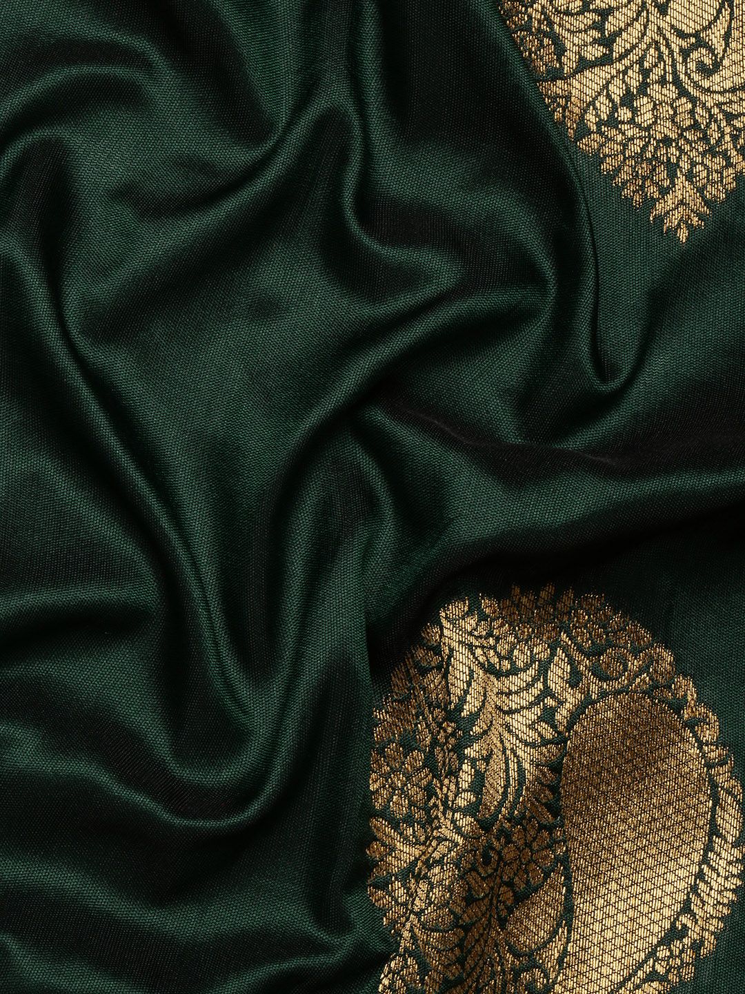 Green Banarasi silk sarees for weddings