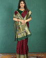 Maroon Colour Authentic Paithani Silk Sarees