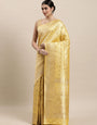 White classic Color Traditional Banarasi Silk Sarees in Bollywood Style