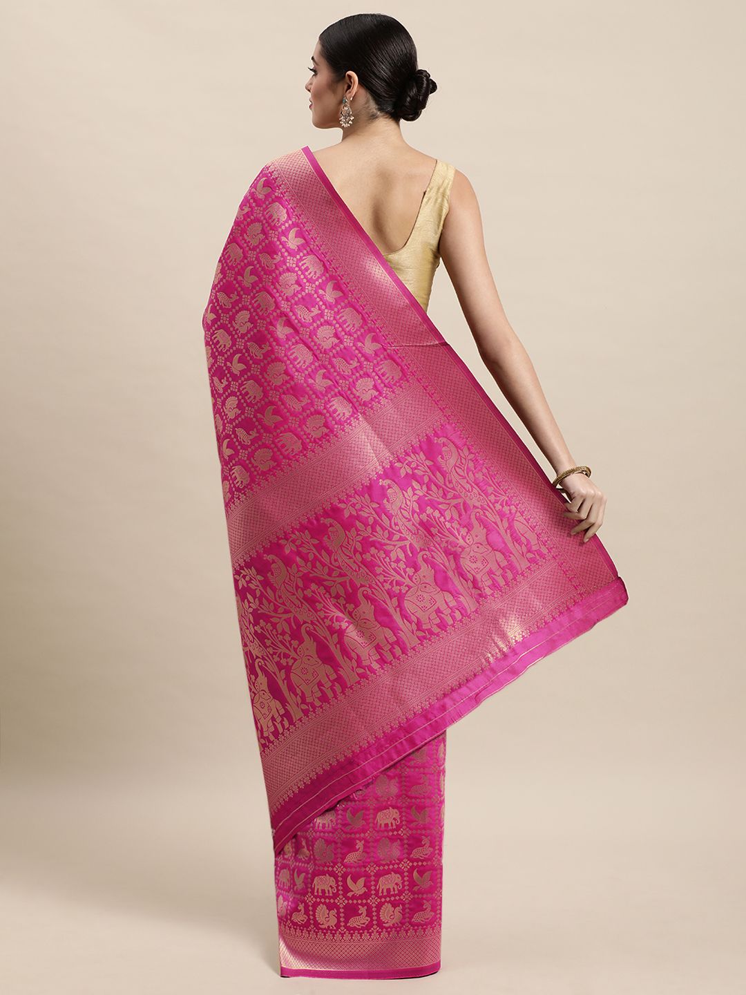 Pink Toned Traditional Patola Silk Saree