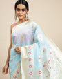 Sky Party Wear Sarees for Women