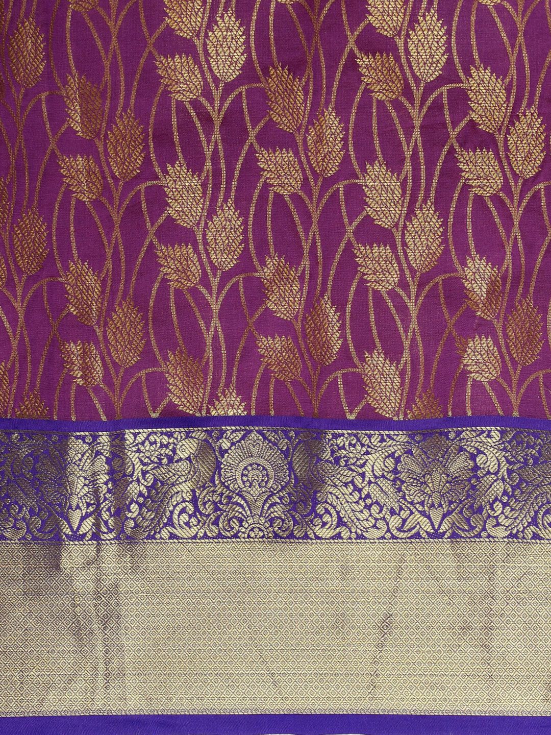 Purpal Color Handcrafted Kanchipuram Silk Sarees
