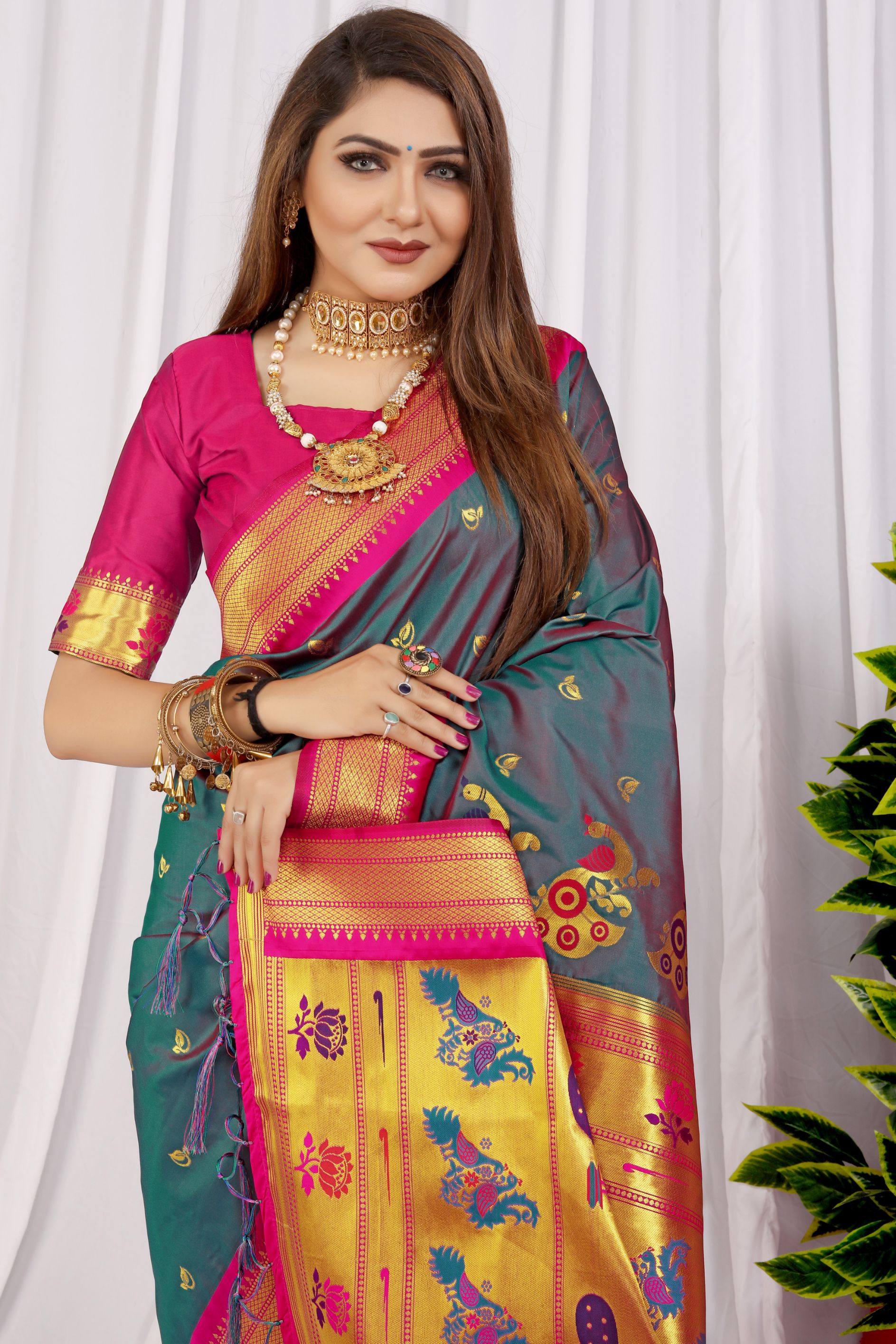 rama color high demand next level paithani saree