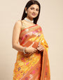 Yellow Color Designer Patola Saree Woven design and Heavy Look Designer Pallu-Special Wedding collection