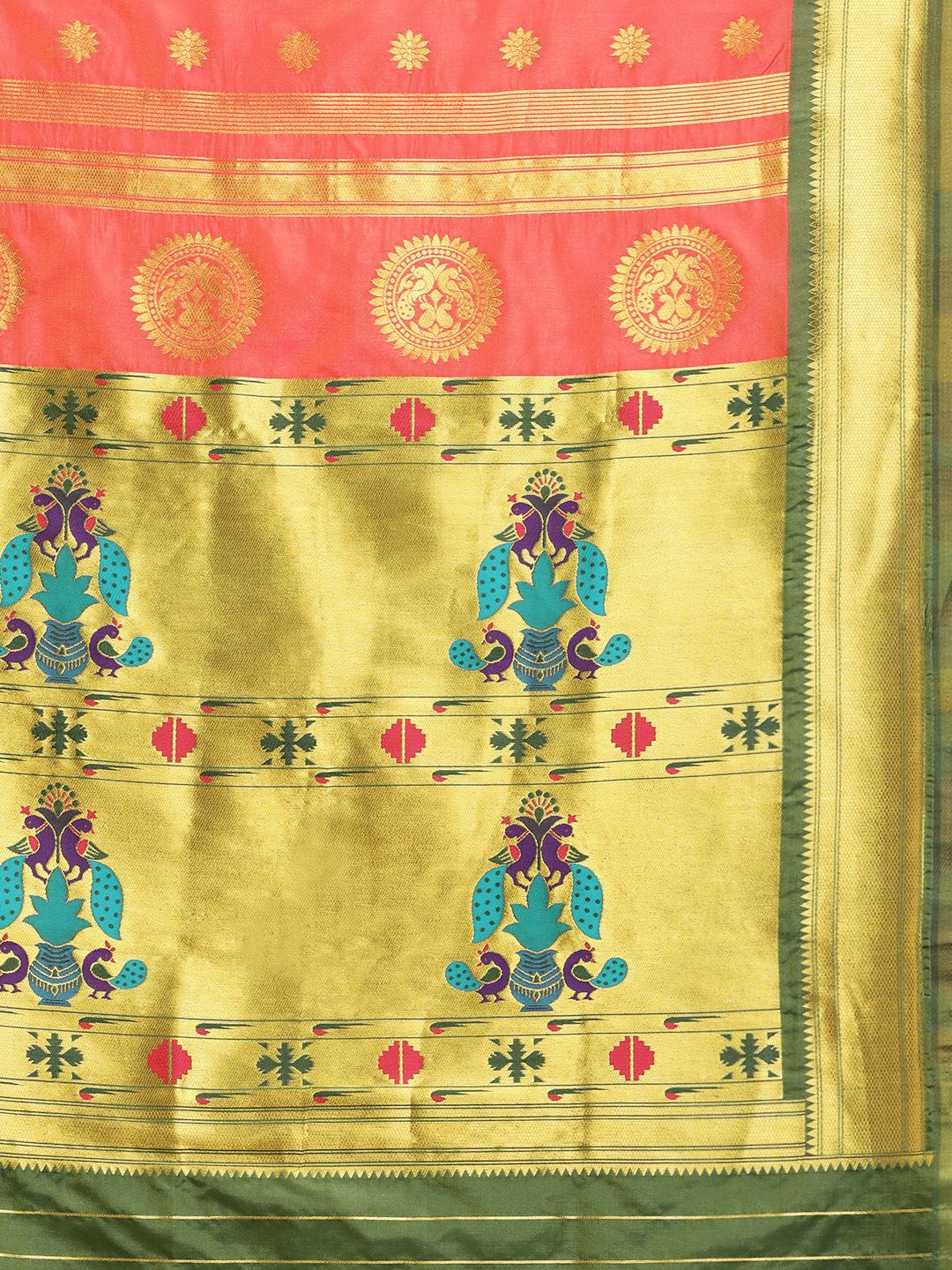 orenge classic paithani saree form yeola buy online