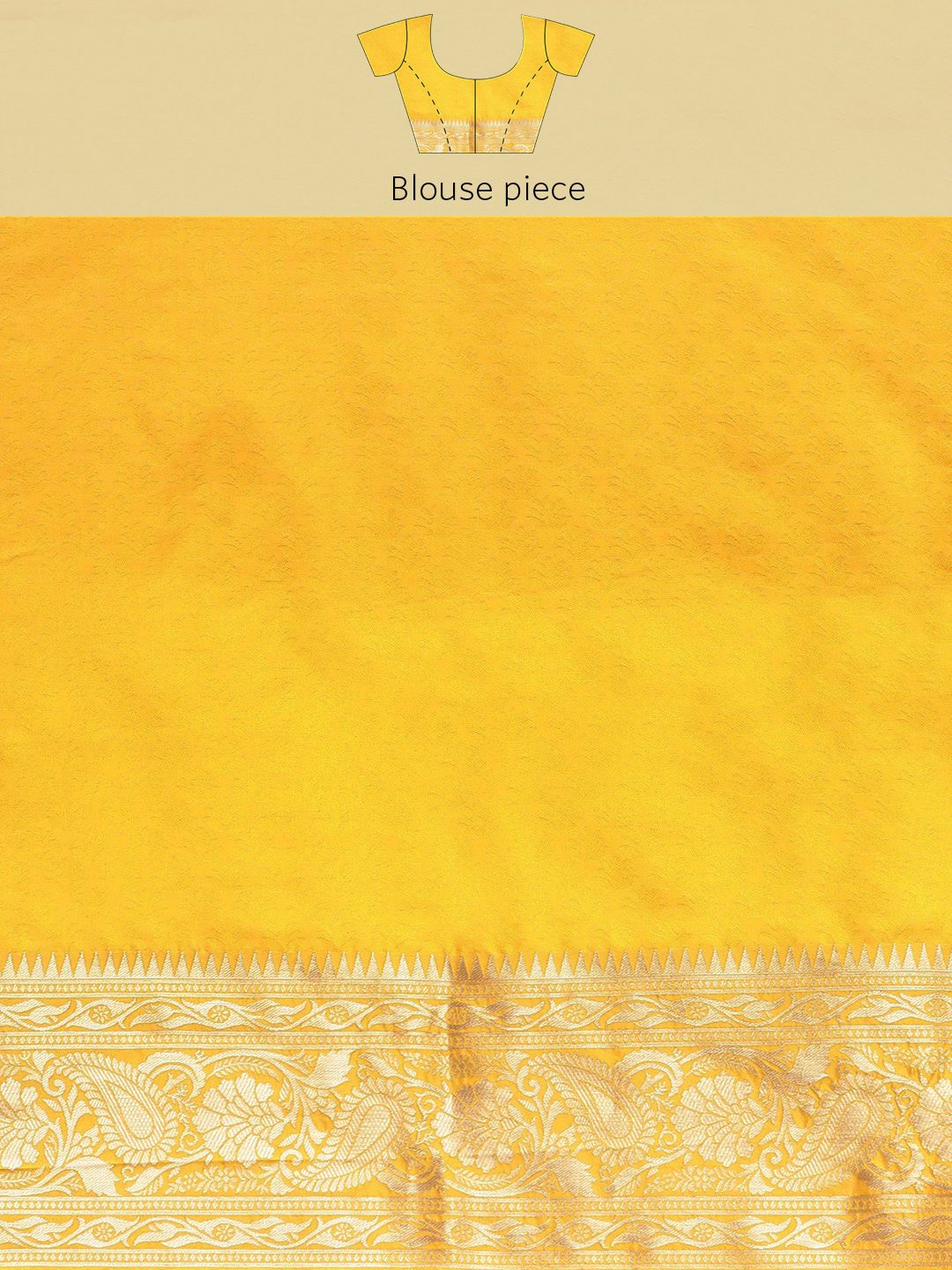Yellow Colour Silk banarasi sarees for women