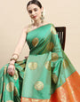Sea Green Color Banarasi Silk Saree-Special Party wear collection