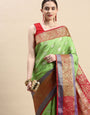 Pista green ROYAL kanchi pattu sarees for woman