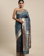 Rama Color Bollywood-inspired Banarasi silk sarees