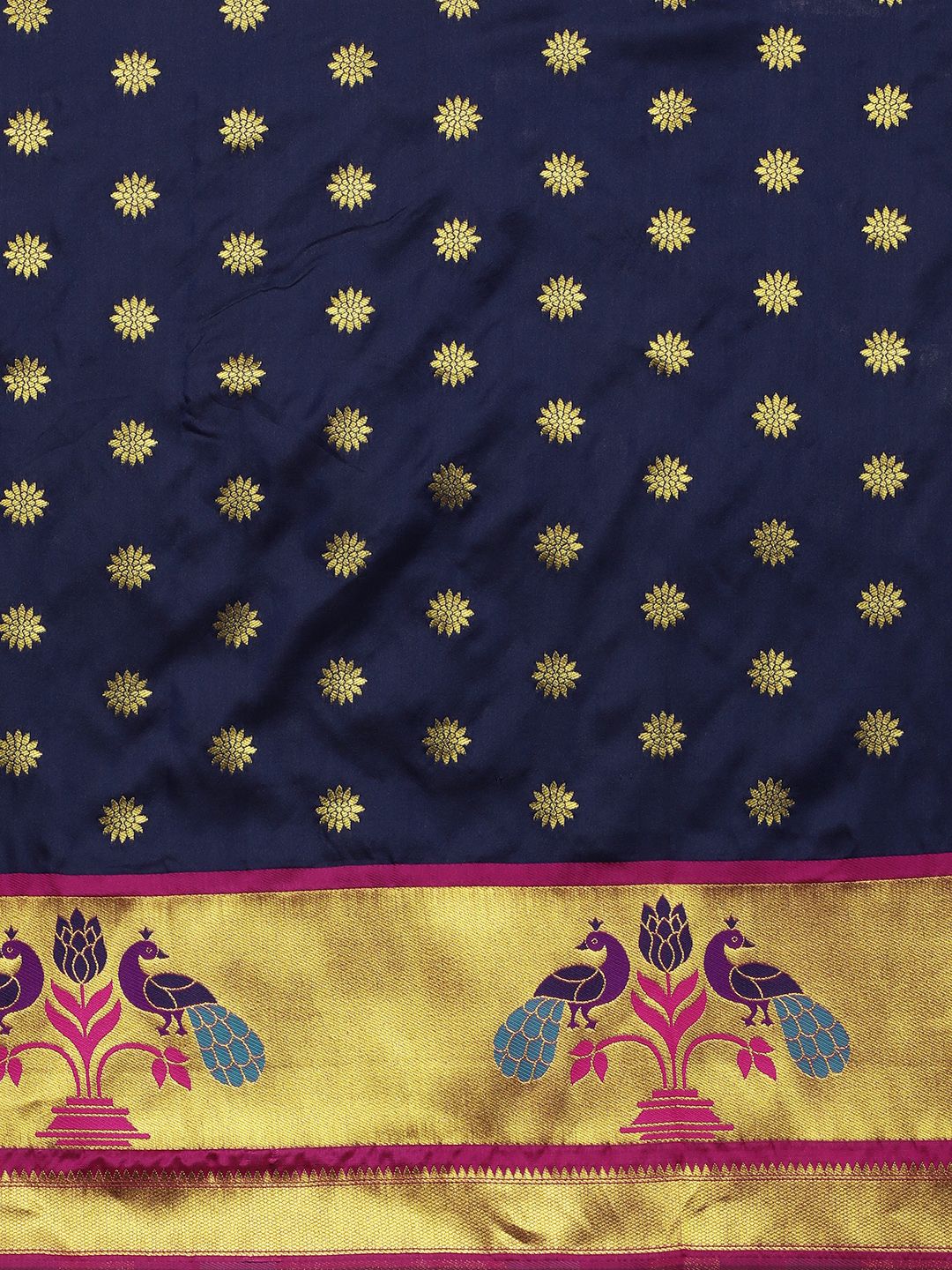 navy blue classic paithani saree form yeola buy online