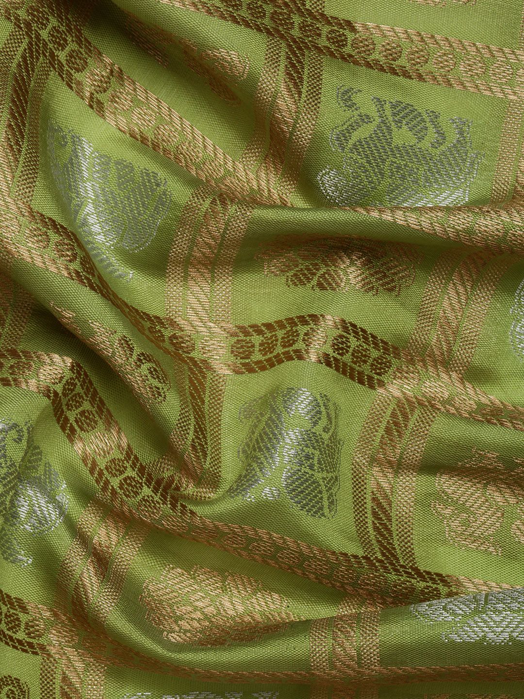 Green Color Handwoven Kanchipuram Silk Sarees