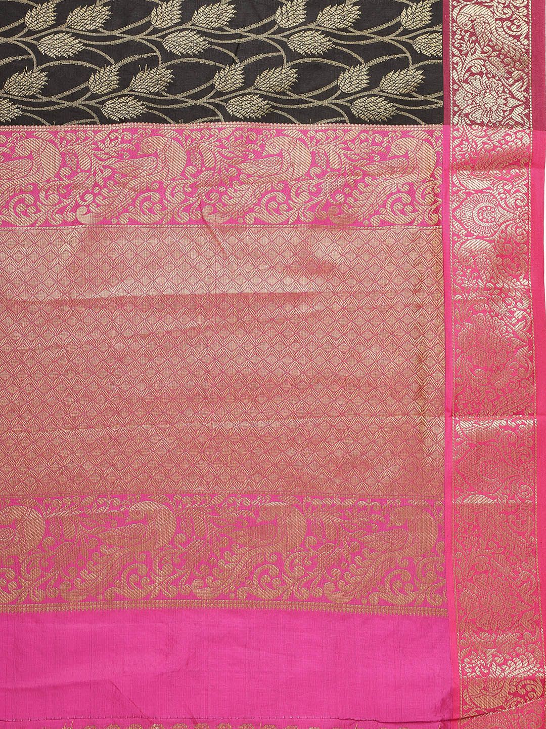 Black Color Handcrafted Kanchipuram Silk Sarees