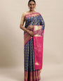 royal blue best kanchipuram pattu south indian saree for woman