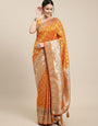 yellow royal rajwadi look best banarasi paithani saree for woman