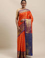 red best kanchipuram pattu south indian saree for woman