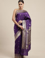 Purpal Color Bollywood-inspired Banarasi silk sarees