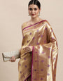 purple Color paithani saree pure look partywear