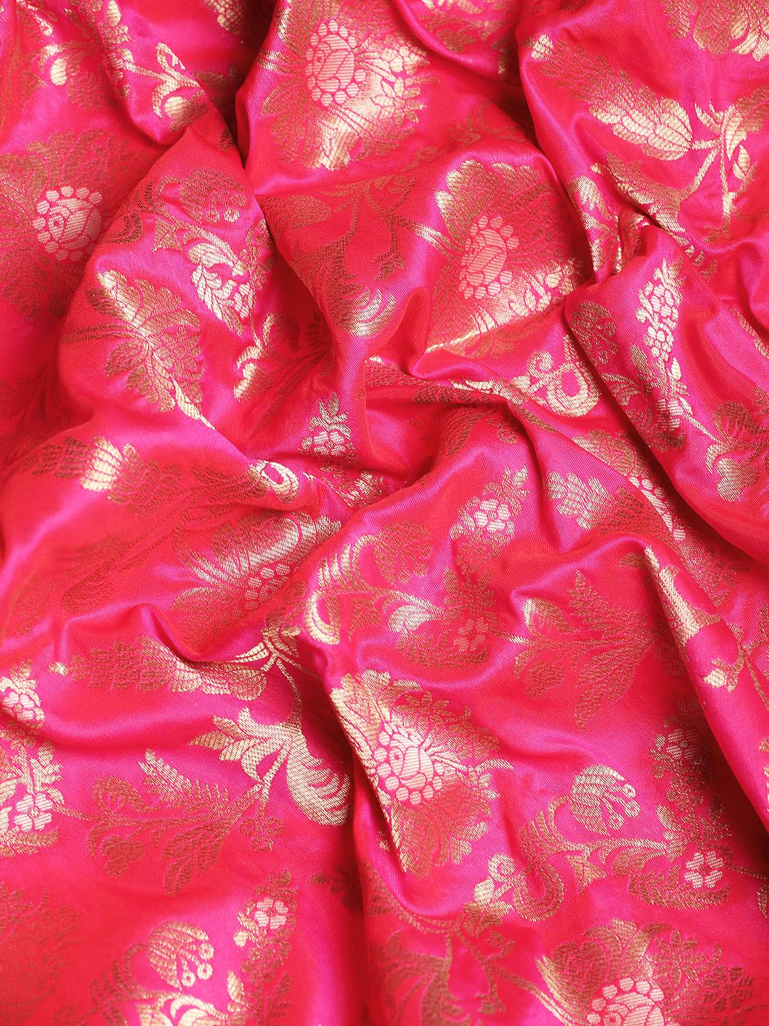 Pink Color Designer Banarasi Silk Saree With Weaving Zari Work
