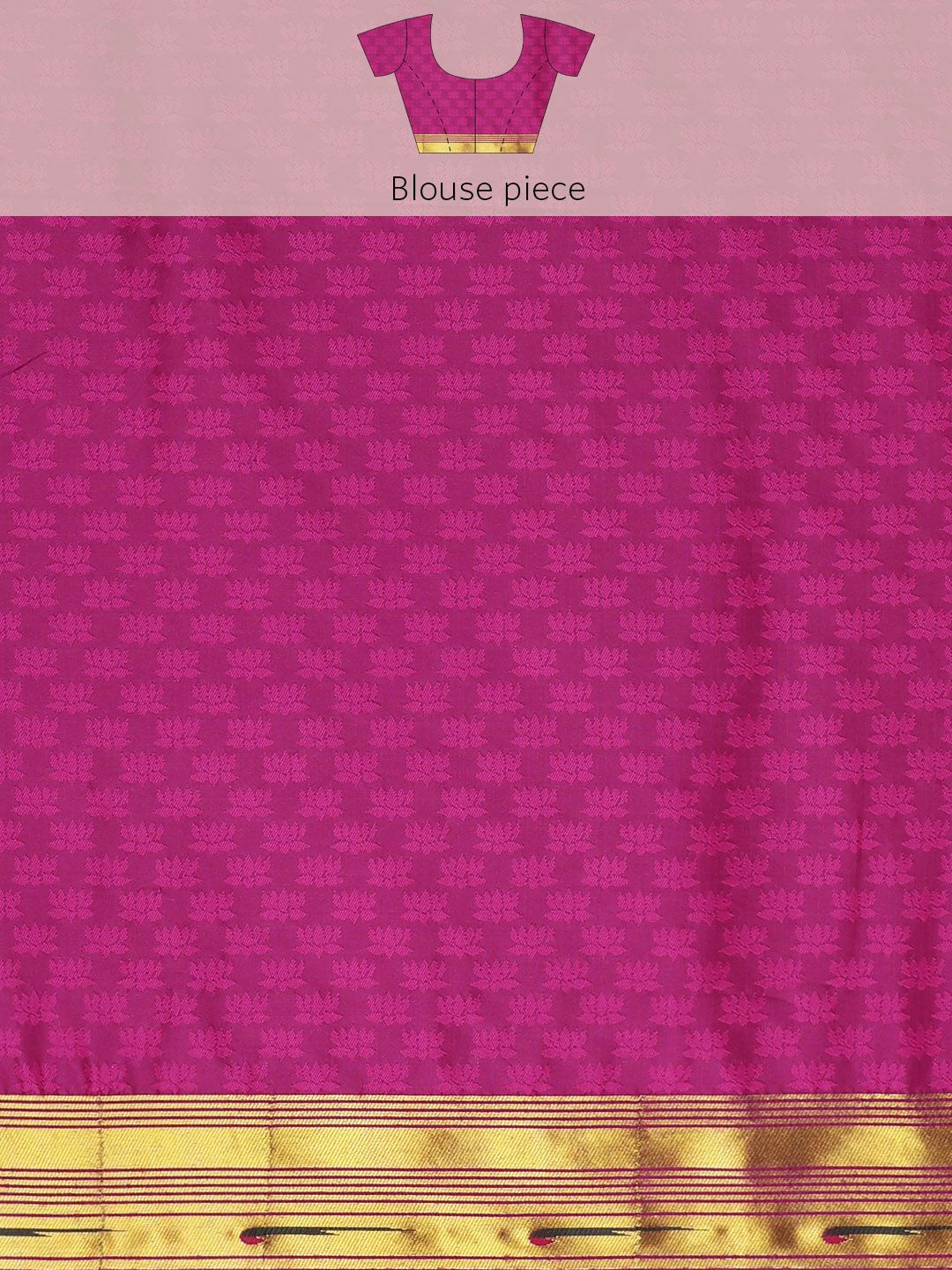 pink color paithani saree with all over gardan pallu