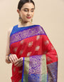 red ROYAL kanchi pattu sarees for woman