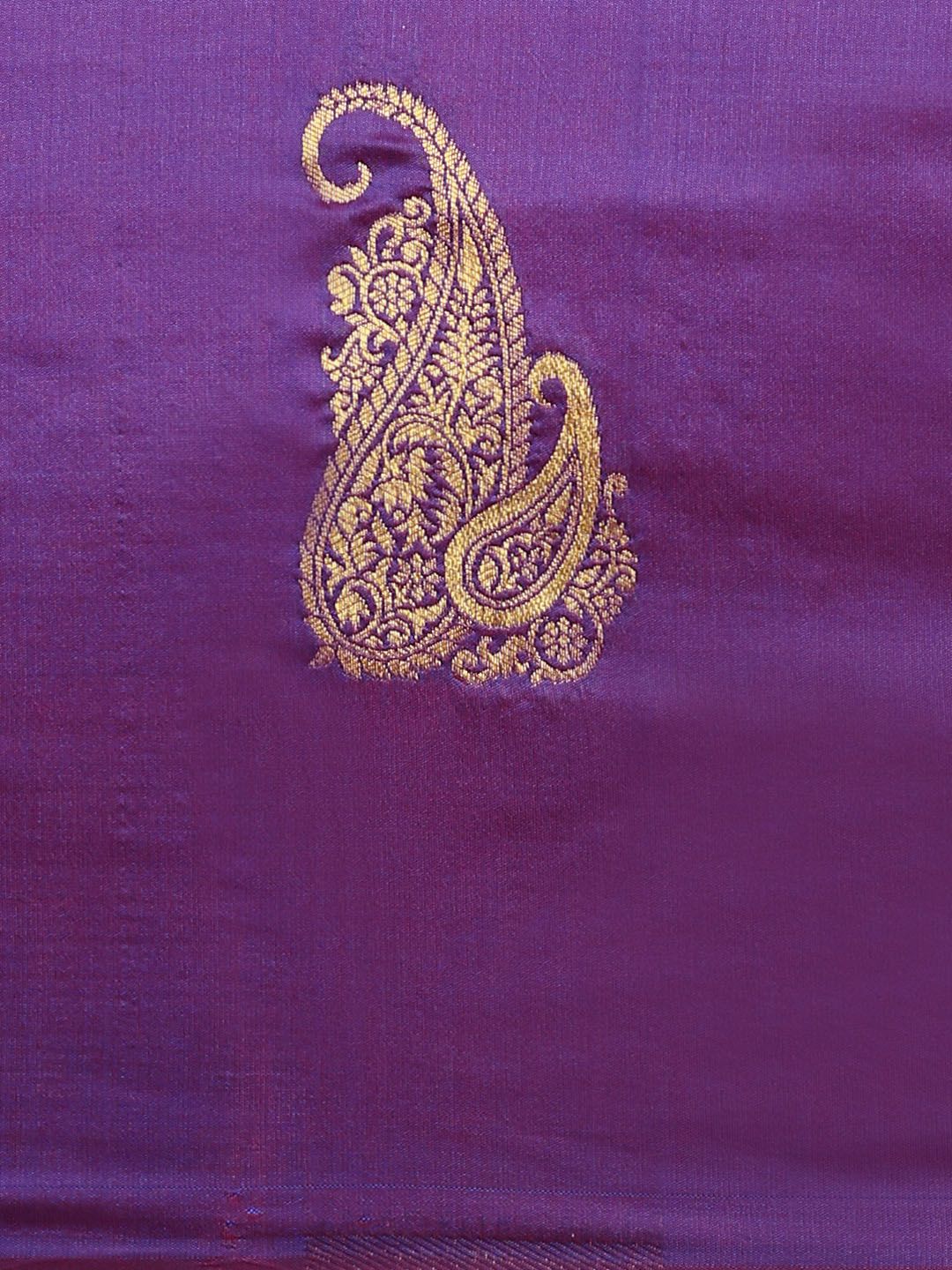 Two-Toned Purple color Indian Silk Sarees
