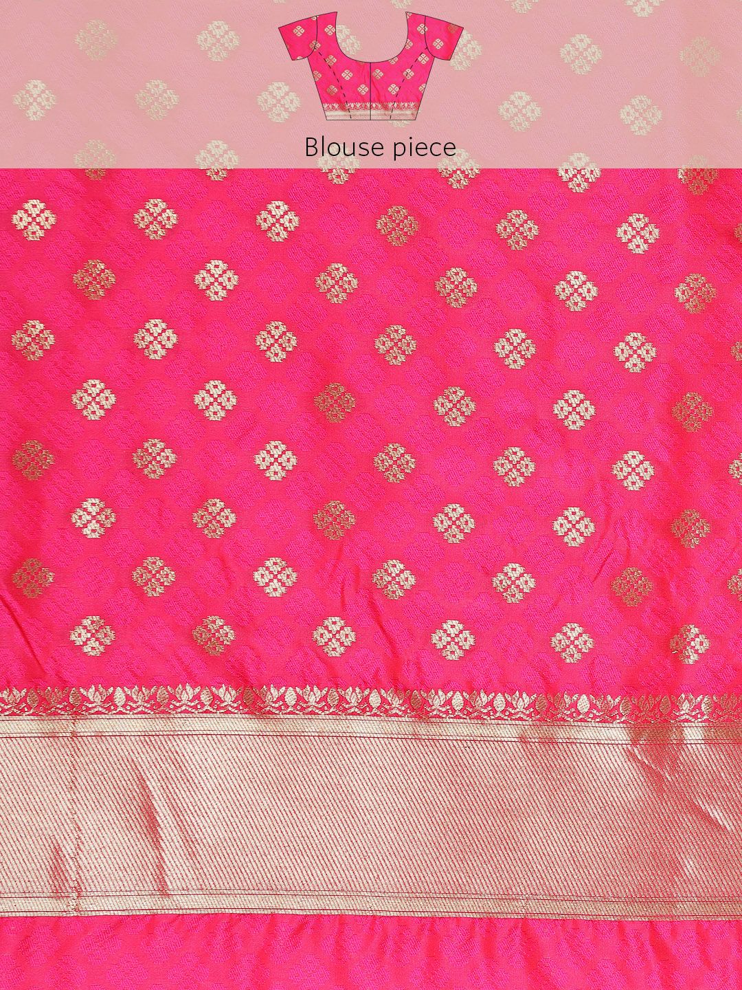 Pink Color Exclusive Banarasi Silk Saree and Beautiful Meenakari & Zari Work  With Rich Pallu