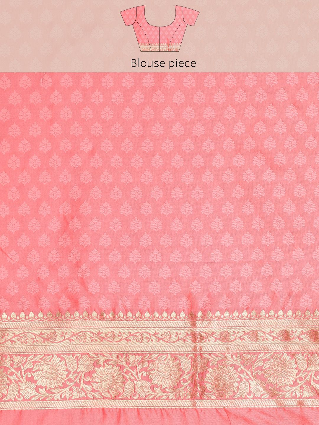 Peach Color Bollywood Banarasi Silk Saree and Silver and Gold Zari Weaving Work - Indian Wedding Collection