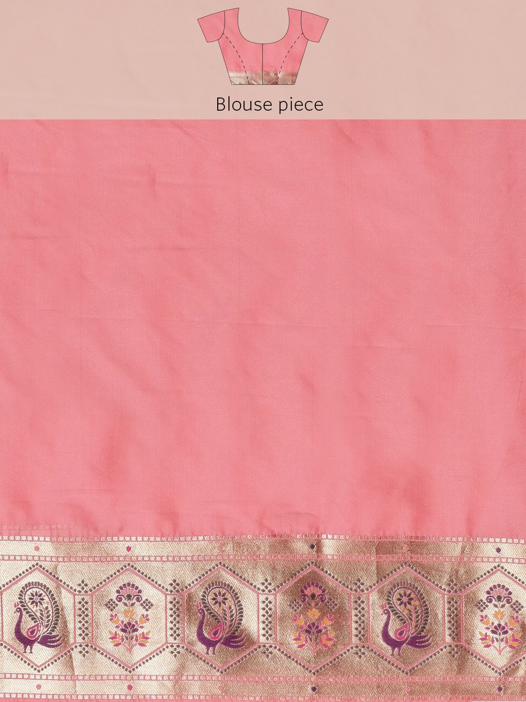 Peach Color Paithani Saree Pure Look Partywear