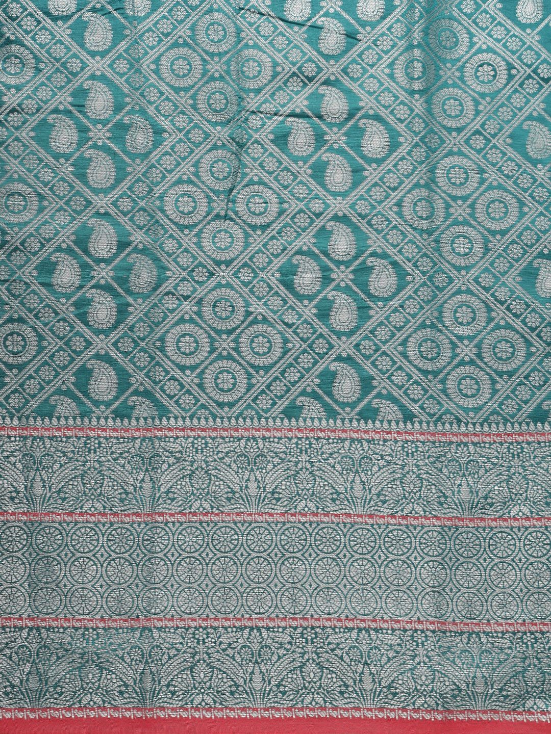 Steel rama color Famous Kanchipuram Silk Saree