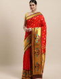 red classic paithani saree form yeola buy online