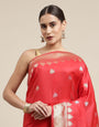 Red Color Bollywood-inspired Banarasi silk sarees