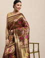 Maroon Color Pure Paithani Silk Saree-Latest Paithani Bollywood Collecton