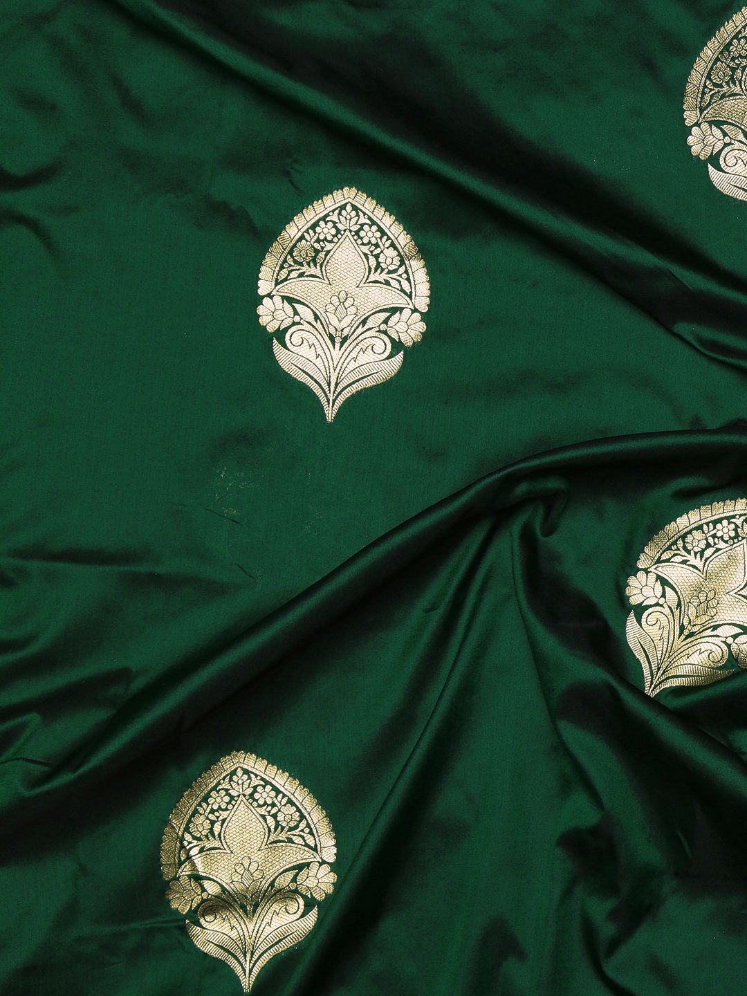 green Unique Latest saree design banarasi saree