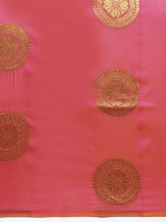 Peach Color Banarasi Silk Saree-Special Party wear collection