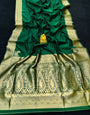 Green Toned Traditional Banarasi Soft Silk Sarees