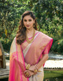 L Grey Toned Heavy Look Kanchipuram Silk Saree-Special Wedding Collection