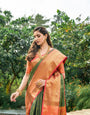 B Green Toned Heavy Look Kanchipuram Silk Saree-Special Wedding Collection