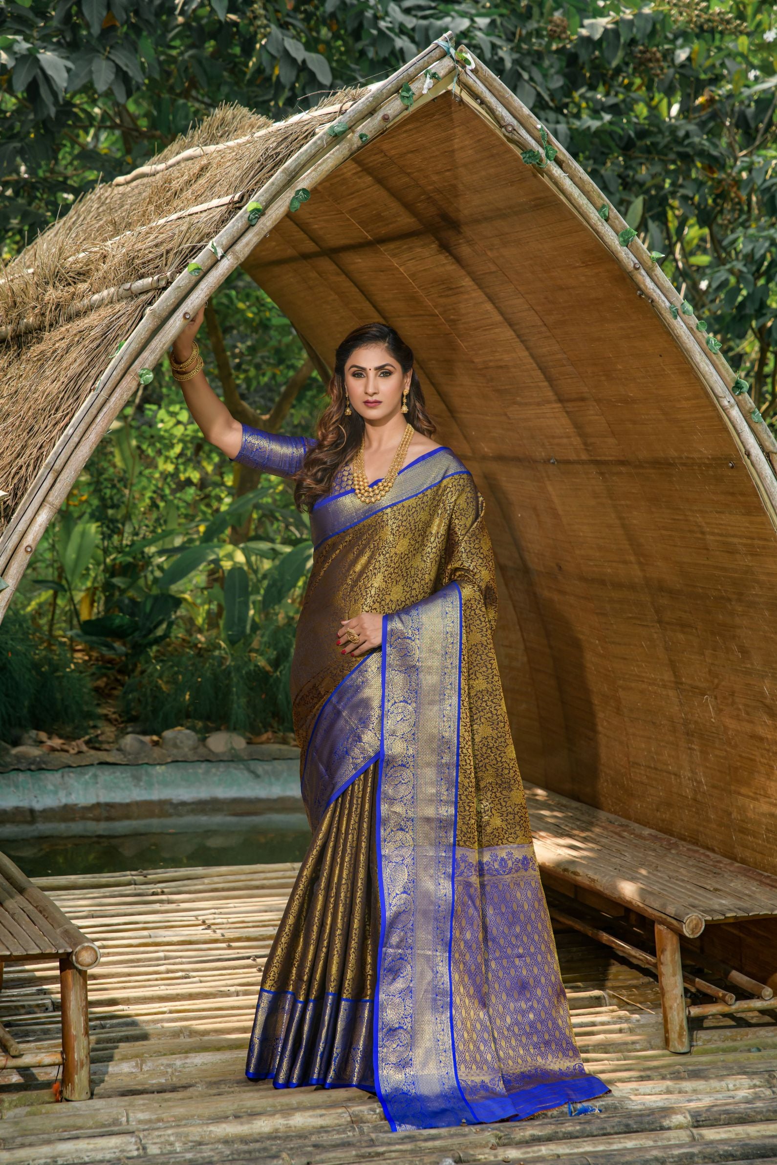 Maroon Toned Heavy Look Kanchipuram Silk Saree-Special Wedding Collection