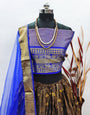 Maroon Color South indian Pattu Silk Lehenga Choli