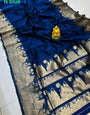 Navy Blue Toned Designer Kanjivaram Silk Saree-Special Party Wear collection