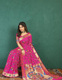 Pink Color Rich Pure Paithani Silk Sarees