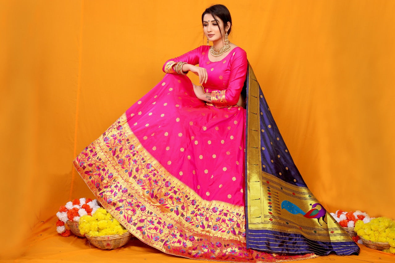 Paithani design lehenga choli for wedding Collection