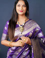 Purpal Banarasi Leriya saree Classic Elegance for Every Occasion