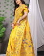 Yellow Toned Handloom Pure Silk Paithani Saree