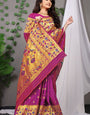 Purple Toned Handloom Pure Silk Paithani Saree