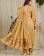 Orange Color Designer Paithani Silk suits dress material