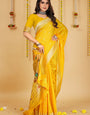 Yellow Color Embellished Paithani Silk Sarees