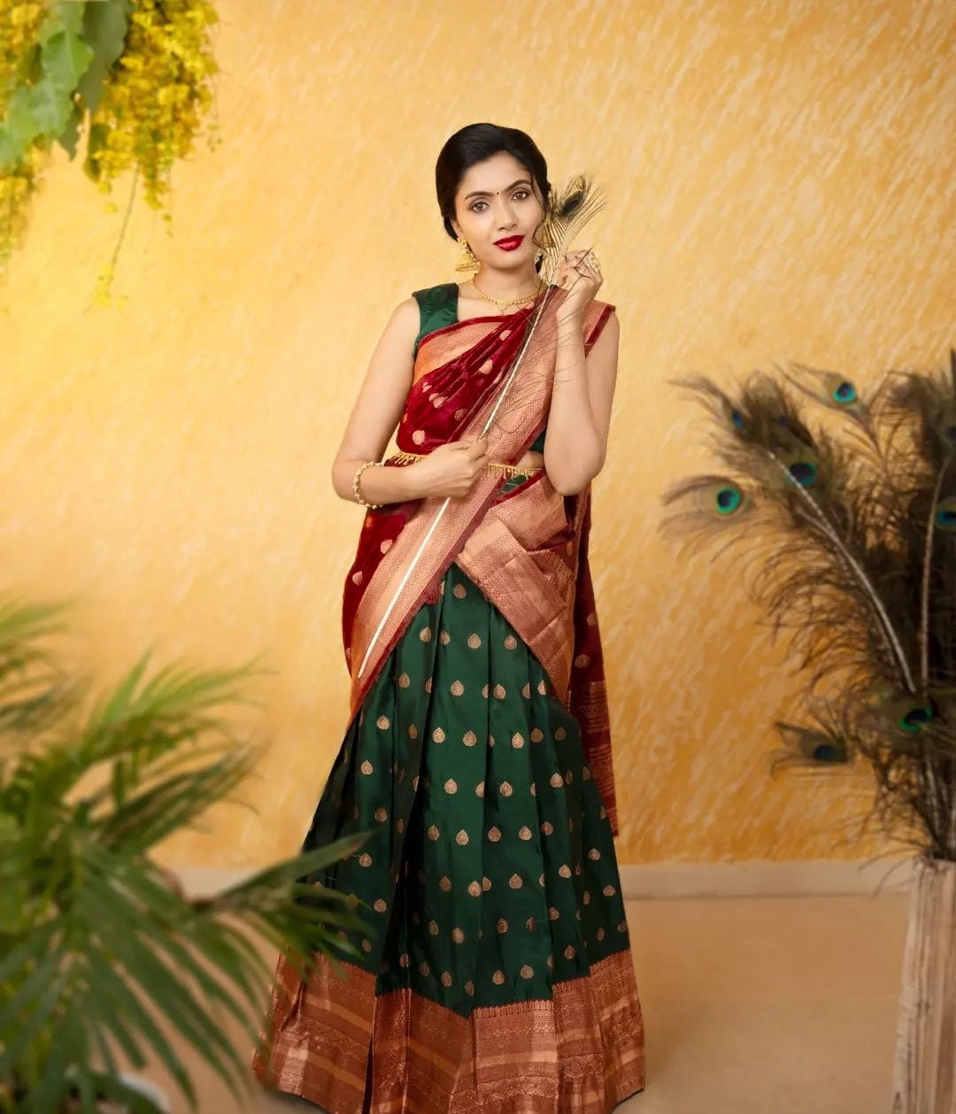 South Indian Style Lehenga Choli
